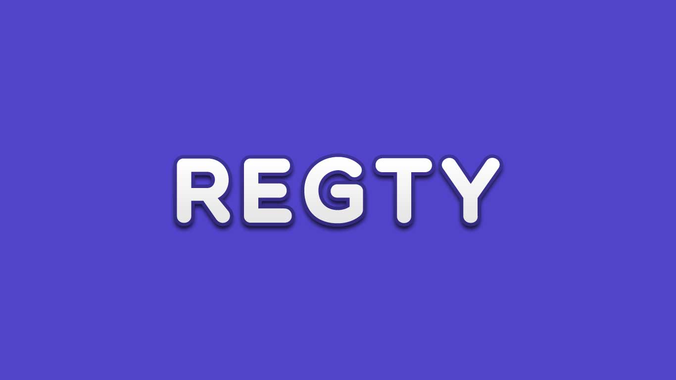 Logo for the Regty.com domain name