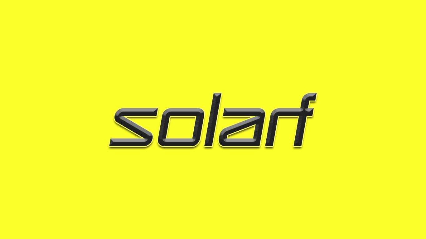 Logo for the Solarf.com domain name