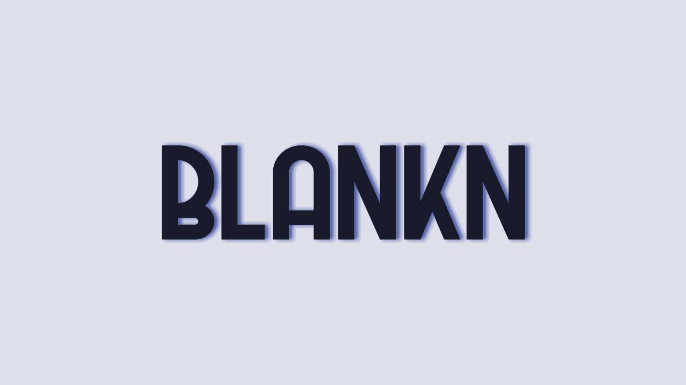 Logo for the Blankn.com domain name